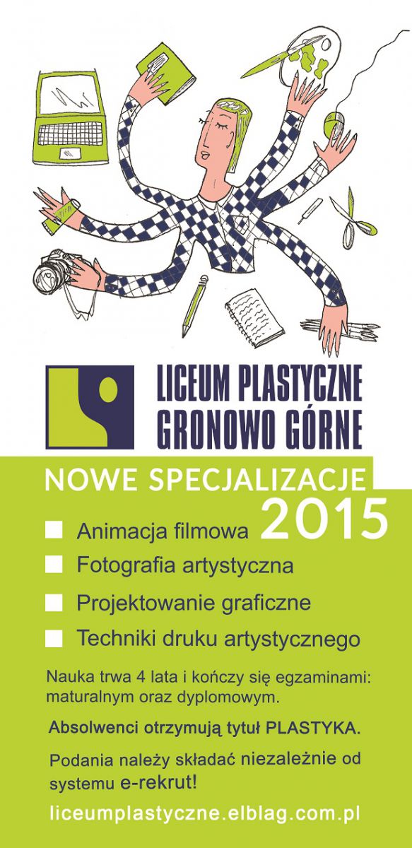 Zdjęcie numer 1 w artykule: Drzwi otwarte Liceum Plastycznego w Gronowie Górnym już 25 kwietnia!